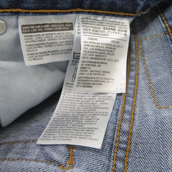 Levi's 505 High Rise Straight Leg Jeans W29 L32 - Picture 3 of 5